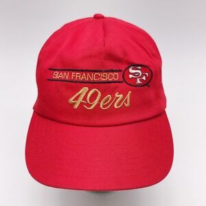 Vintage 90s San Francisco 49ers Hat Annco Snapback Cap SF Niners Red‎